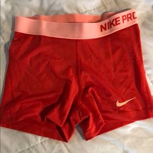 Nike pro dri-fit shorts